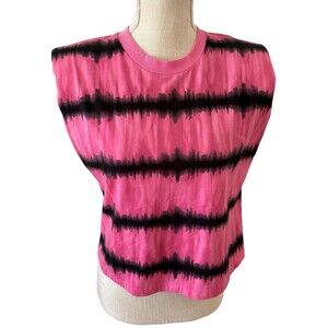 Alice + Olivia Desma Cropped Tie-dye Muscle Tank‎ Size Medium NWT